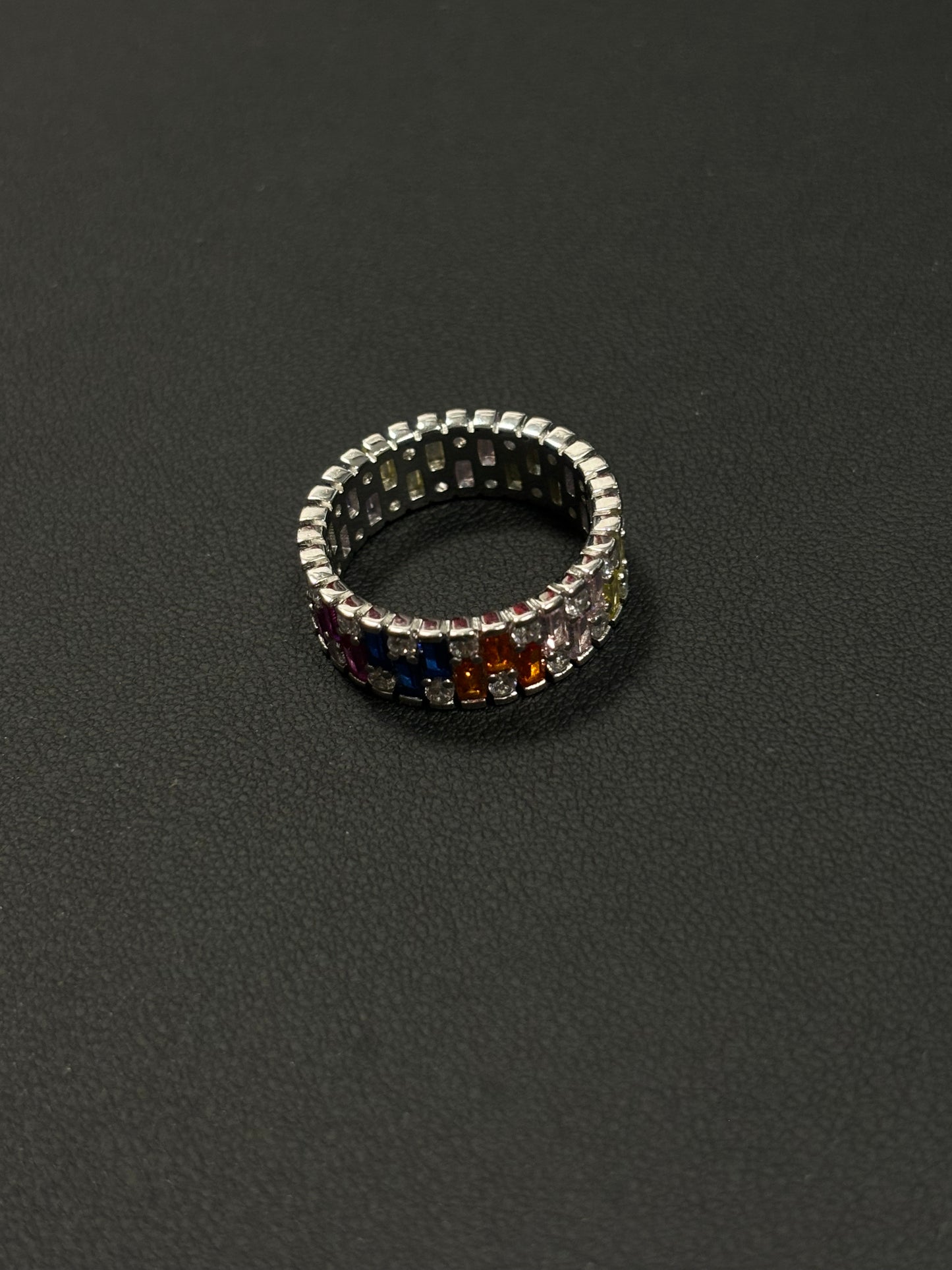 Bague Rainbow Cristal Square