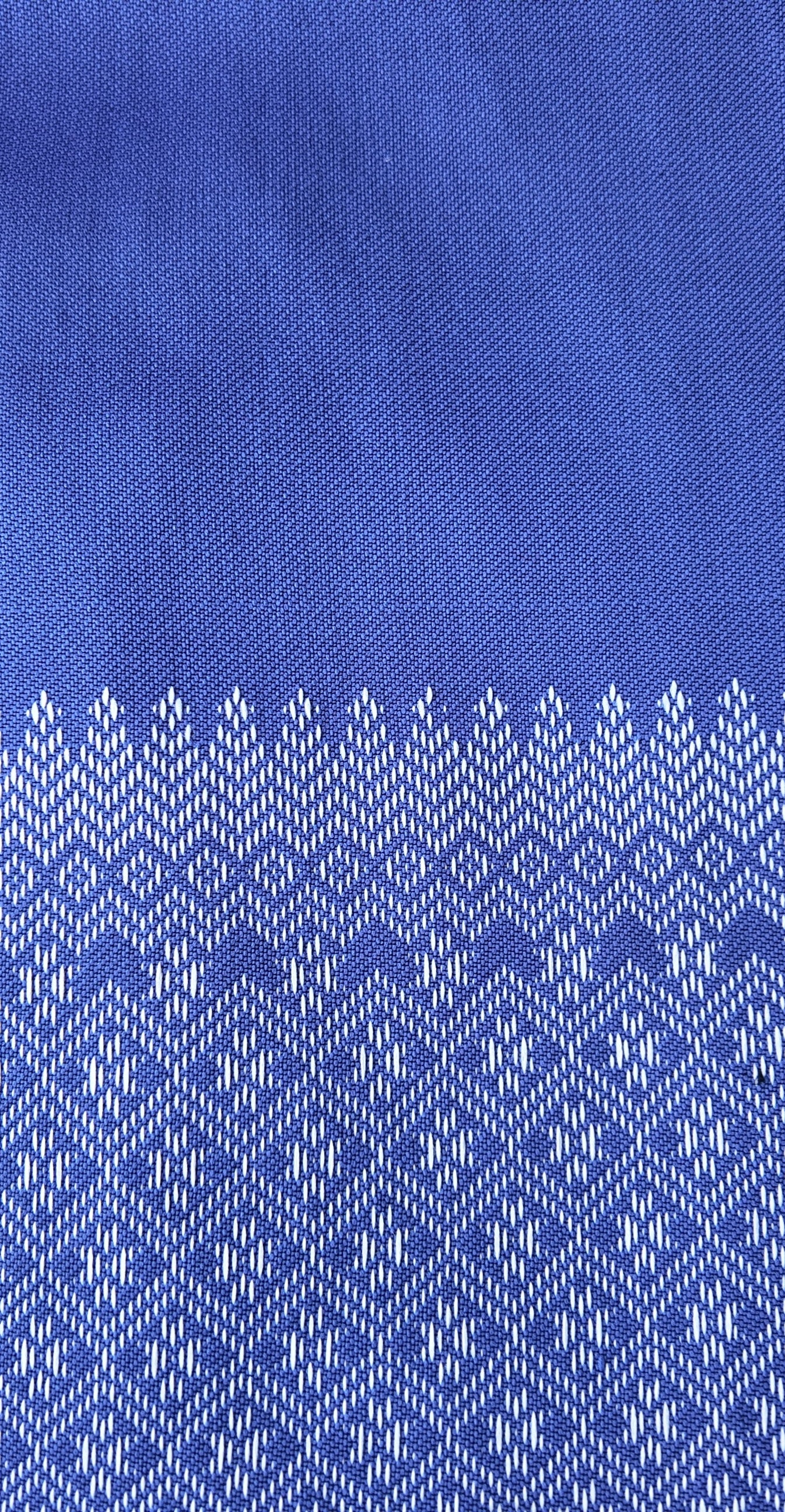 Veste Empire bleu en soie cambodgienne Femme