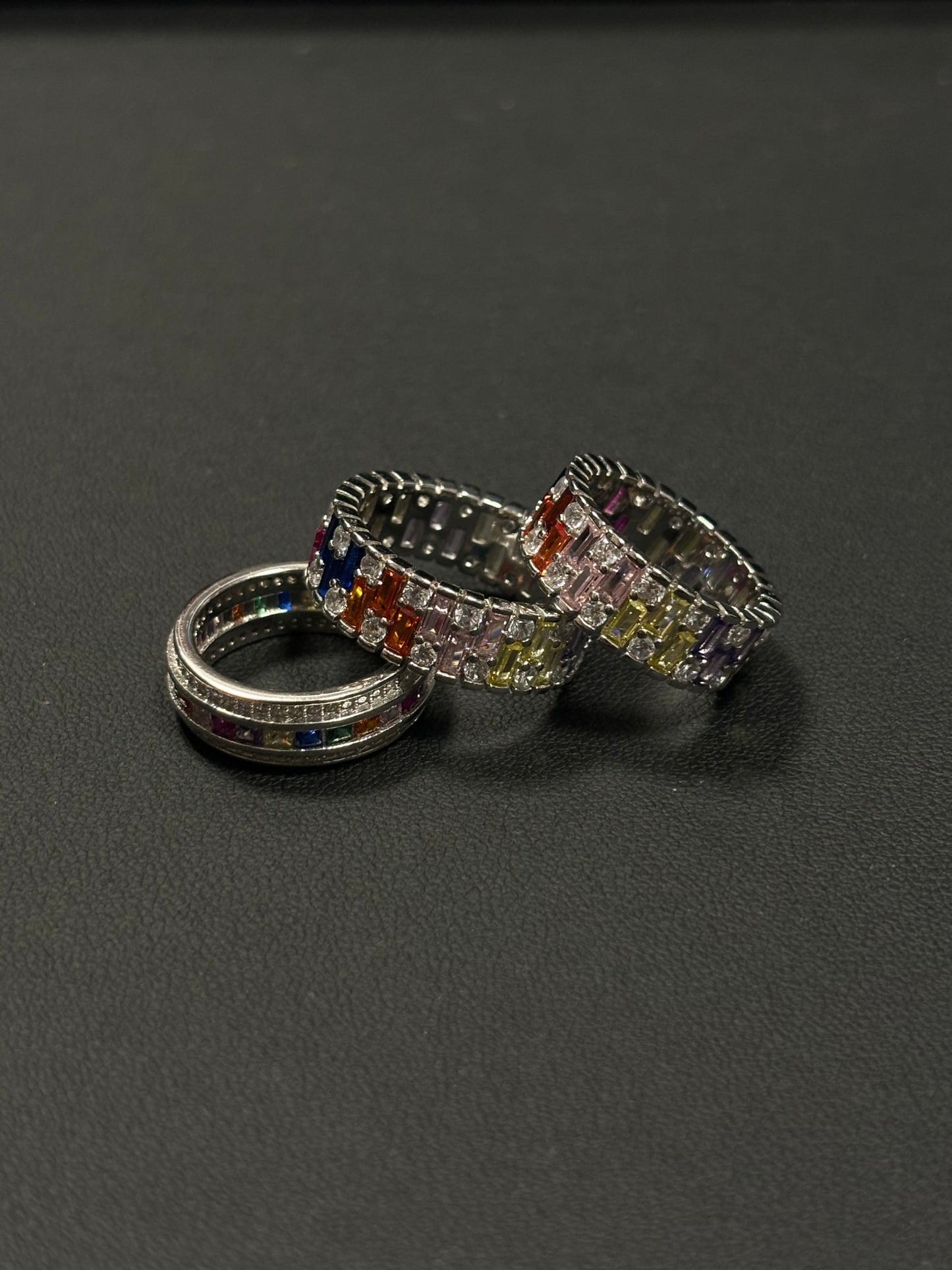 Bague Rainbow Cristal Square