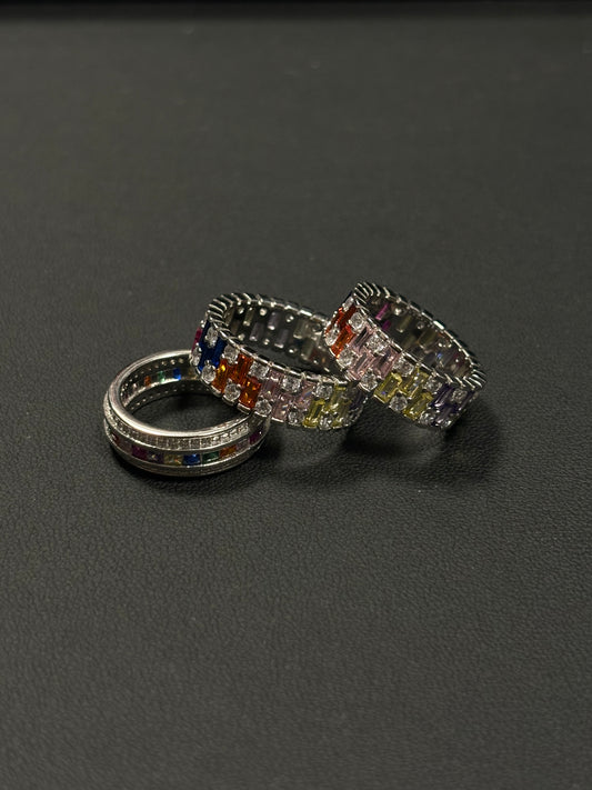 Rainbow Crystal Ring