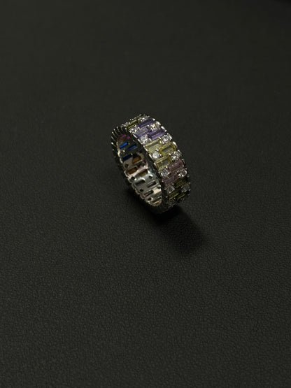 Bague Rainbow Cristal Square