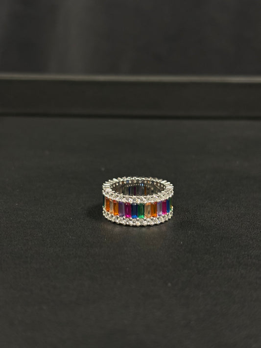 Rainbow Crystal Ring