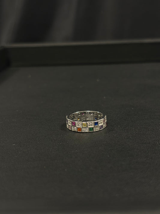 Rainbow Square Ring