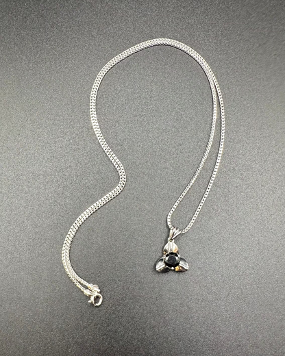 Pendentif et Collier I.Rumdoul Black Stone