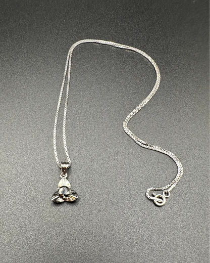 Pendentif et Collier I.Rumdoul Black Stone