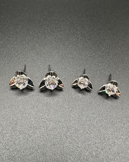 I.Rumdoul White Earrings