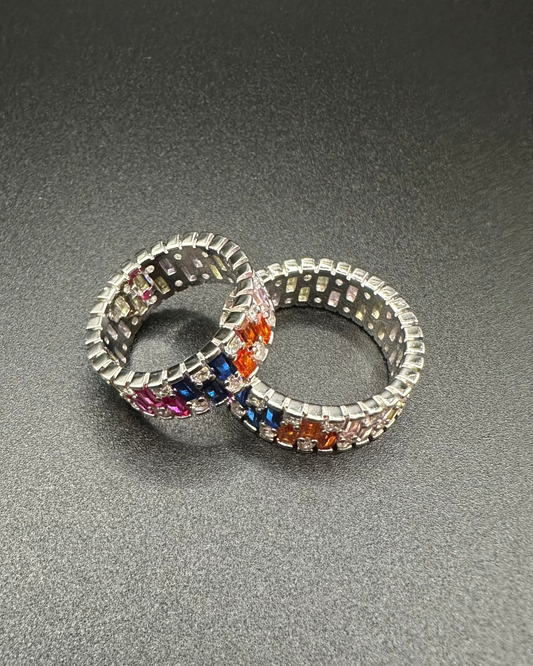 Rainbow Crystal Ring