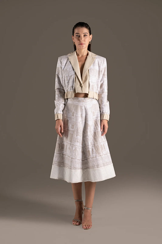 Cream Fitted Jacket