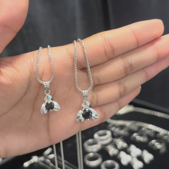 Pendentif et Collier I.Rumdoul Black Stone Chhin Jewelry khmer