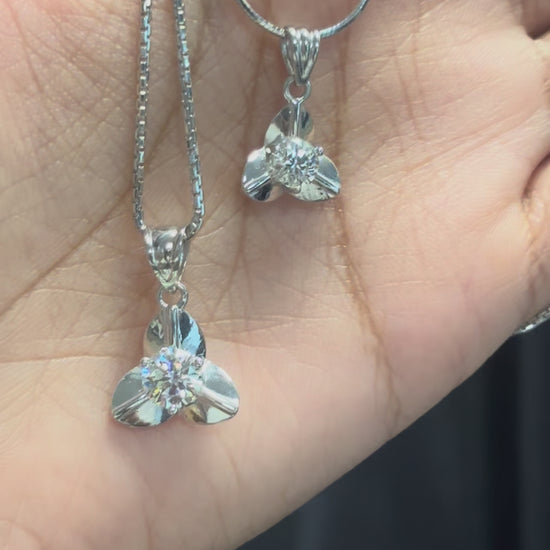 Pendentif et Collier I.Rumdoul White Stone Chhin Jewelry khmer