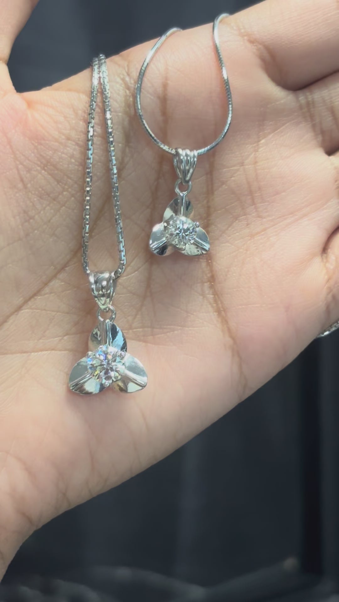 Pendentif et Collier I.Rumdoul White Stone Chhin Jewelry khmer